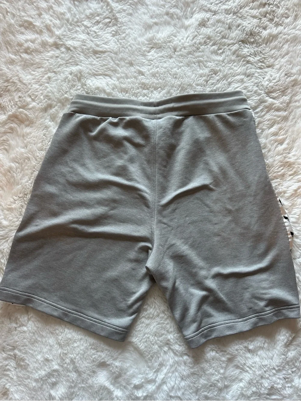 adidas Gray Men’s Athletic Shorts with Trefoil Tape